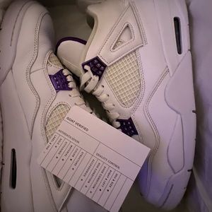 Jordan 4 retro purple metallic